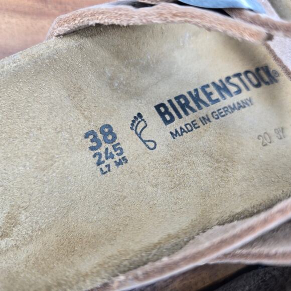 Birkenstock Salina BS Sandals Women's 7 38 Brown Leather Strappy Buckles Comfort - Picture 6 of 8